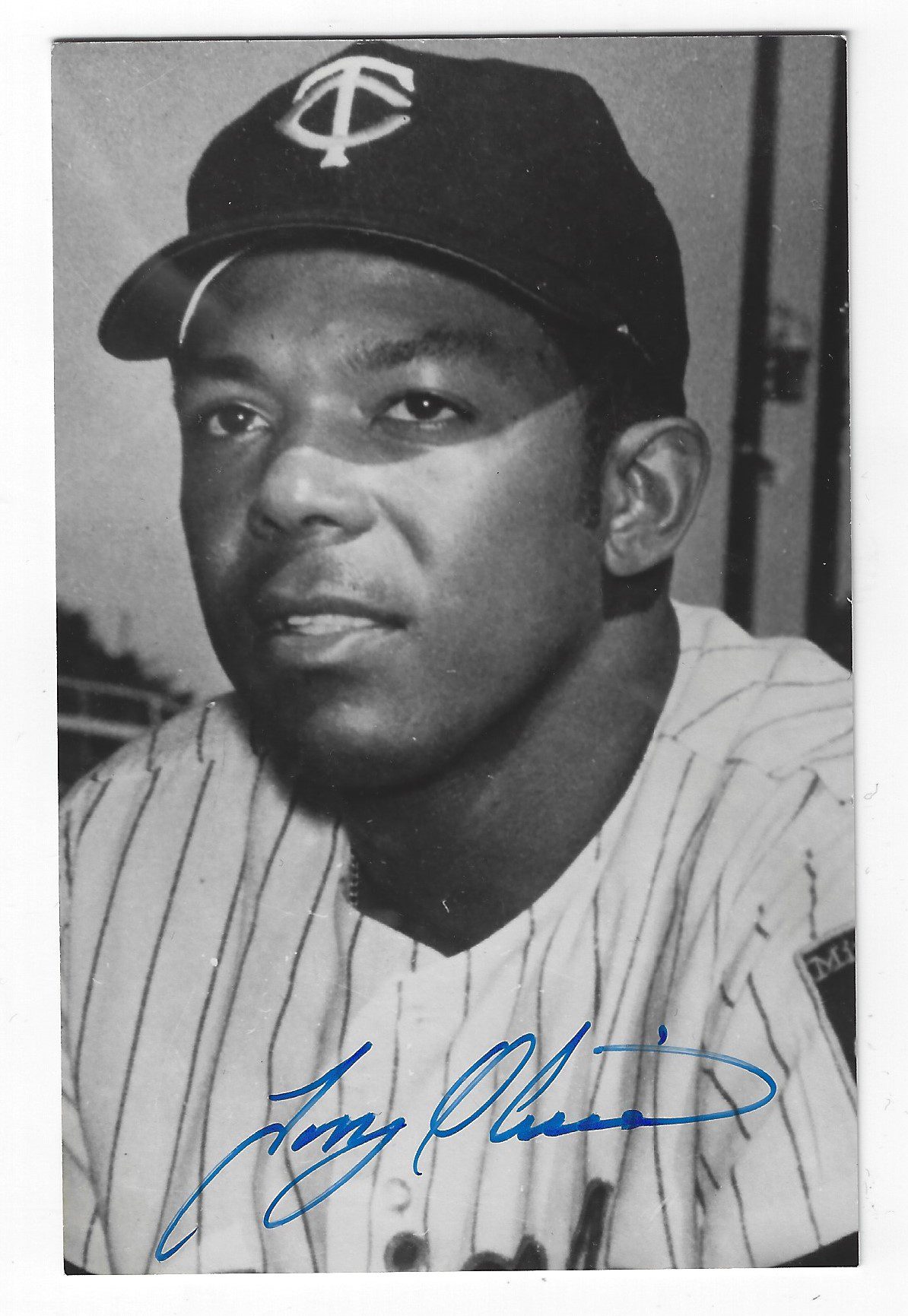 Autographed TONY OLIVA Minnesota Twins BxW Rowe Post Card - Main Line ...