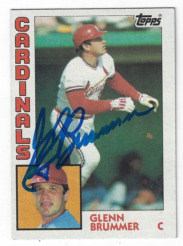 Autographed GLENN BRUMMER 1984 Topps Card
