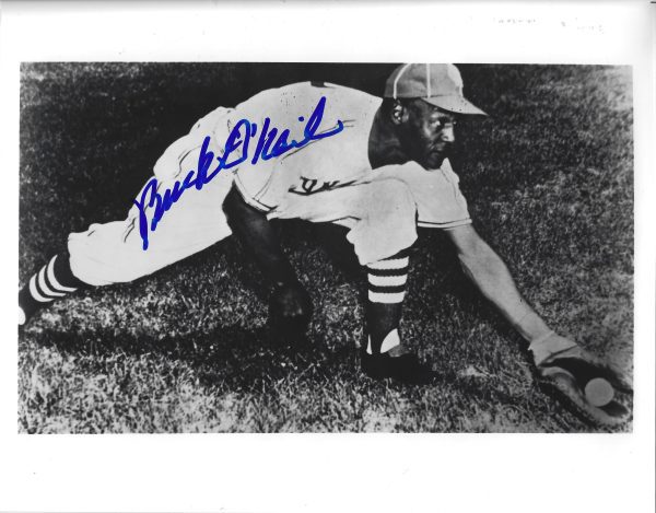 Autographed BUCK O'NEIL 8x10 Kansas City Monarchs Photo