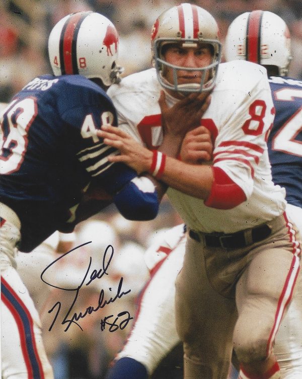Autographed TED KWALICK 8X10 San Francisco 49'ers Photo