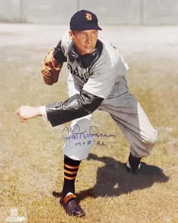 Autographed HAL NEWHOUSER 11 X 14 Detroit Tigers photo