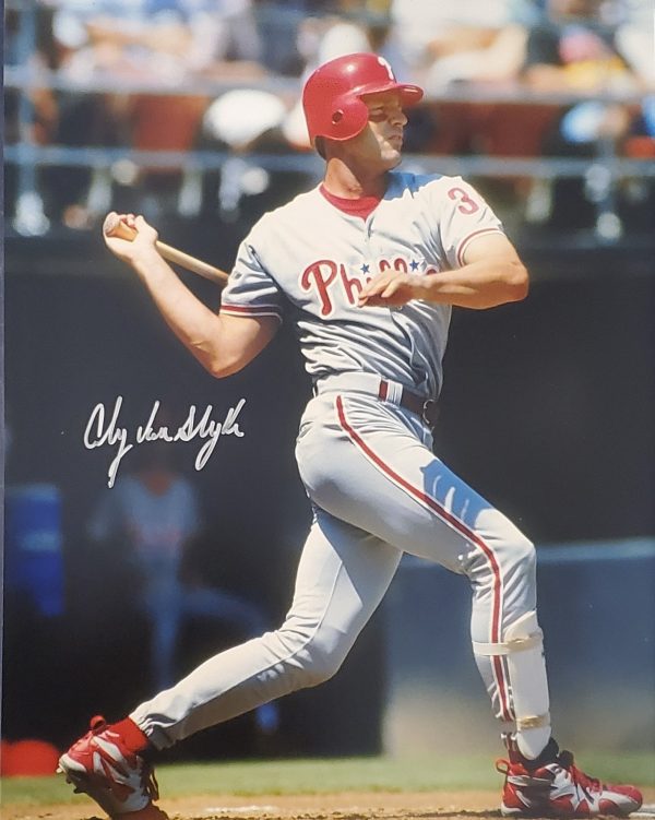 AUTOGRAPHED ANDY VAN SLYKE 11x14 Philadelphia Phillies photo