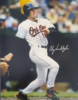 AUTOGRAPHED ANDY VAN SLYKE 11x14 Baltimore Orioles photo