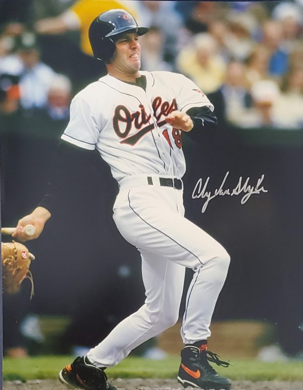 AUTOGRAPHED ANDY VAN SLYKE 11x14 Baltimore Orioles photo