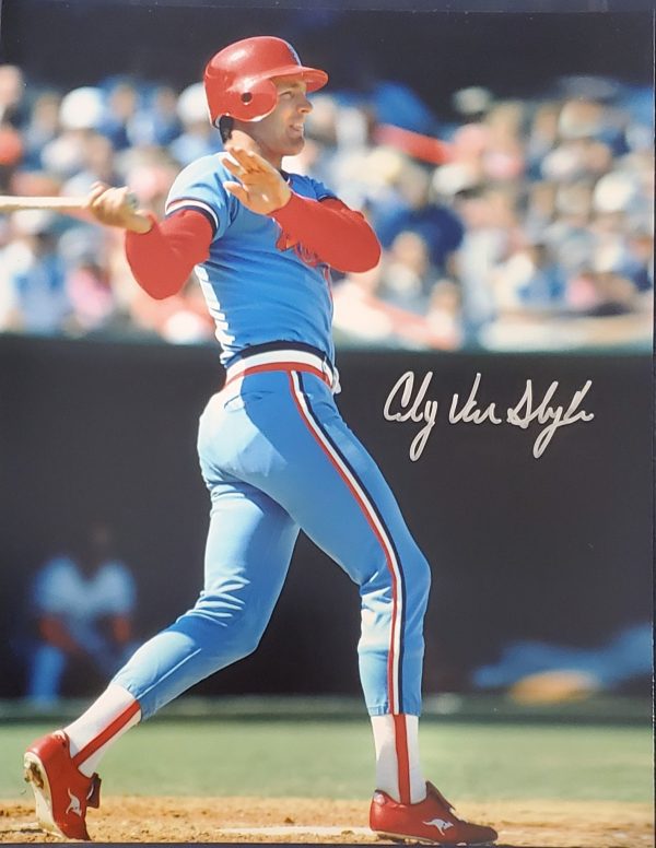 AUTOGRAPHED ANDY VAN SLYKE 11x14 St. Louis Cardinals photo