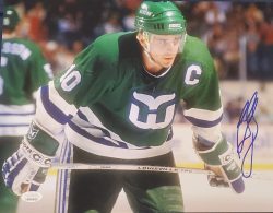 AUTOGRAPHED RON FRANCIS 11X14 Hartford Whalers Photo JSA