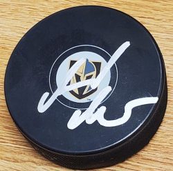 Autographed GERARD GALLANT Vegas Golden Knights Hockey Puck