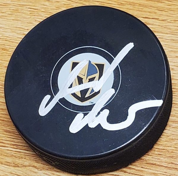 Autographed GERARD GALLANT Vegas Golden Knights Hockey Puck