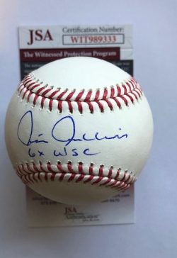 Autographed Chris Chambliss "6 x WSC" Official Major League Baseball- JSA COA