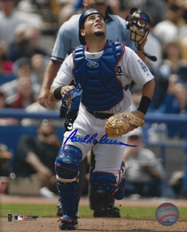 AUTOGRAPHED PAUL LODUCA 8x10 Los Angeles Dodgers photo