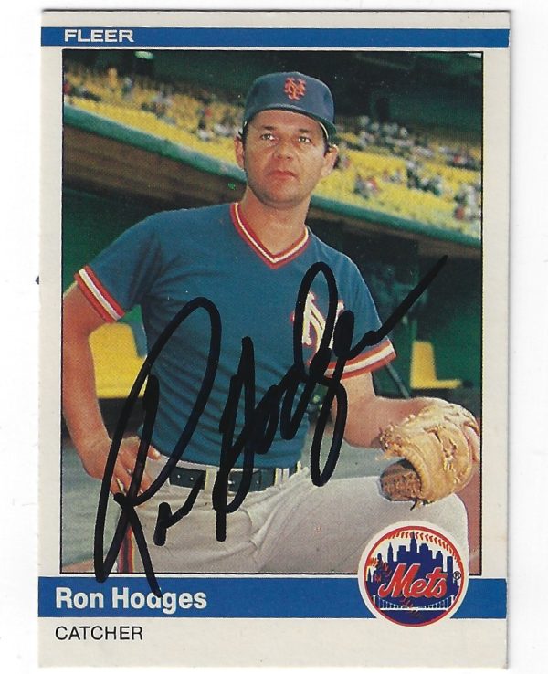 Autographed RON HODGES 1984 Fleer Card