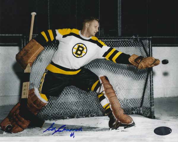 Autographed ED CHADWICK 8X10 Boston Bruins Photo