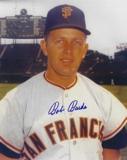 AUTOGRAPHED BOB BURDA 8X10 San Francisco Giants photo