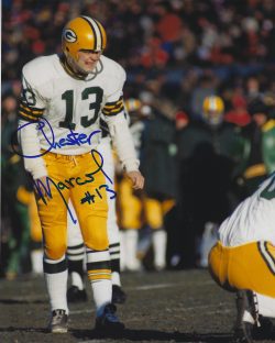 Autographed CHESTER MARCOL 8X10 Green Bay Packers Photo