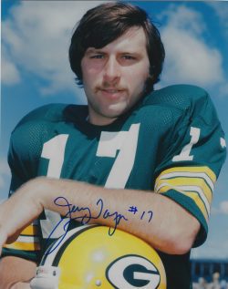 Autographed JERRY TAGGE 8x10 Green Bay Packers Photo