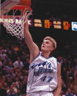 Autographed ANDREI KIRILENKO 8X10 Utah Jazz Photo