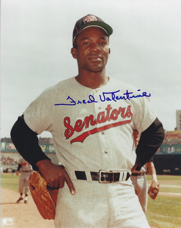 AUTOGRAPHED FRED VALENTINE 8X10 Washington Senators Photo