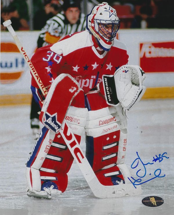 Autographed JIM HRIVNAK 8X10 Washington Capitals Photo