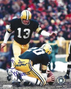 Autographed CHESTER MARCOL 8X10 Green Bay Packers Photo