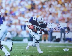 Autographed TONY DORSETT Dallas Cowboys 11X14 Photo JSA