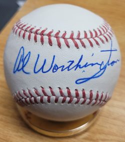 Autographed AL WORTHINGTON Official Major League Baseball