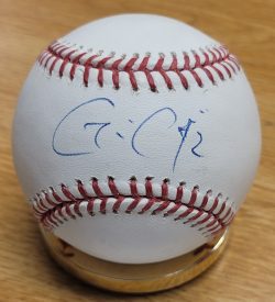 Autographed GAVIN CECCHINI Rawlings Official Major League Baseball