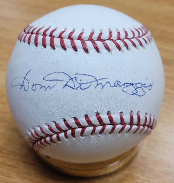 Autographed DOM DIMAGGIO Official Major League Baseball MLB Hologram