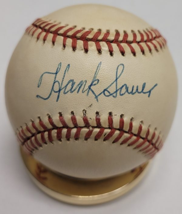 Autographed HANK SAUER Official National League Baseball