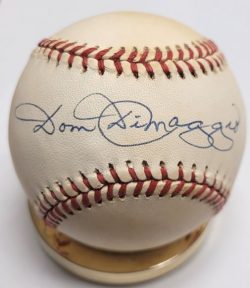 Autographed DOM DIMAGGIO Official American League Baseball