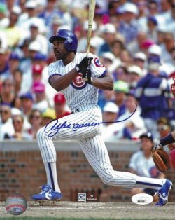 Autographed ANDRE DAWSON Chicago Cubs 8X10 photo JSA