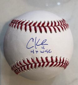 Autographed Chuck Knoblauch 4 x WSC  Rawlings Official Major League Baseball
