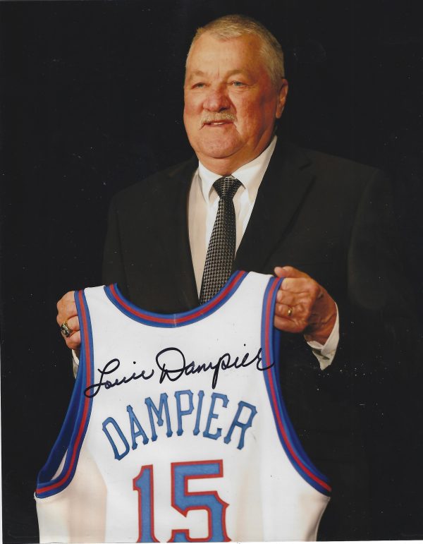 Autographed  LOUIE DAMPIER 8X10 Kentucky Colonels photo