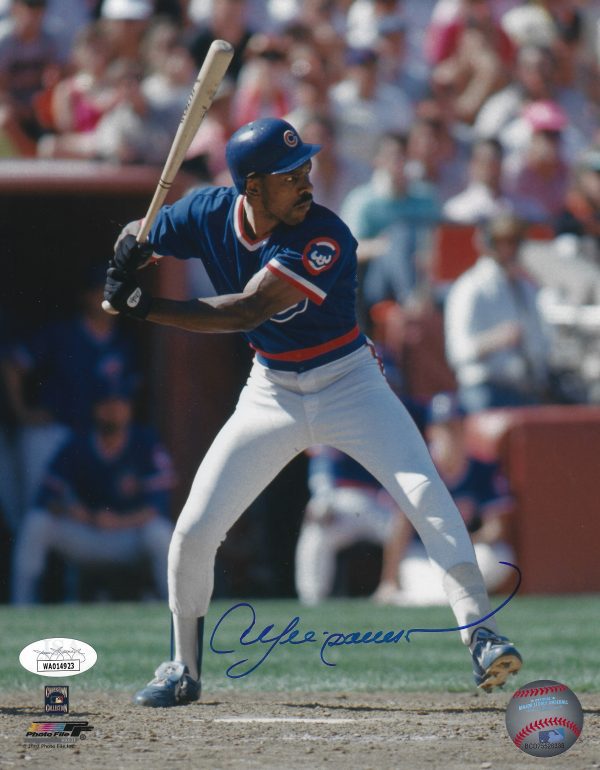 Autographed ANDRE DAWSON Chicago Cubs 8X10 photo JSA