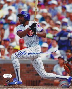 Autographed ANDRE DAWSON Chicago Cubs 8X10 photo JSA