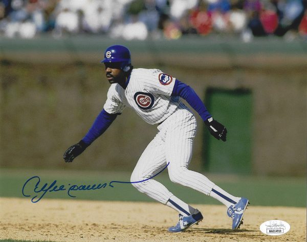 Autographed ANDRE DAWSON Chicago Cubs 8X10 photo JSA
