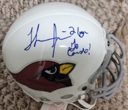 AUTOGRAPHED THOMAS JONES Arizona Cardinals Mini Helmet