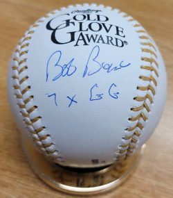 Autographed Bob Boone "7x GG" Rawlings Gold Glove Official Major League Baseball