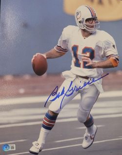 Autographed BOB GRIESE 11x14 Miami Dolphins photo Beckett Witness