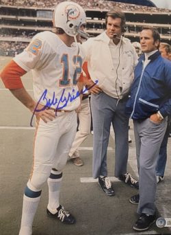 Autographed BOB GRIESE 11x14 Miami Dolphins photo Beckett Witness