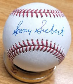 SONNY SIEBERT Autographed Official Major League Baseball
