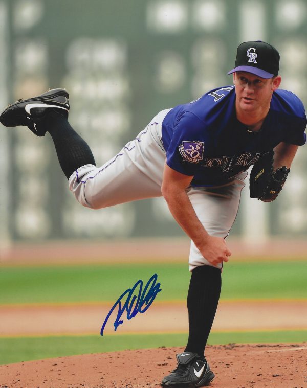 AUTOGRAPHED ROY OSWALT 8X10 Colorado Rockies Photo
