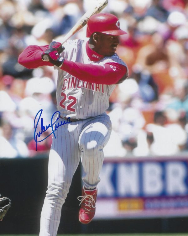 AUTOGRAPHED RUBEN SIERRA 8X10 Cincinnati Reds Photo