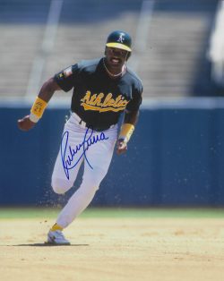 AUTOGRAPHED RUBEN SIERRA 8X10 Oakland A's Photo