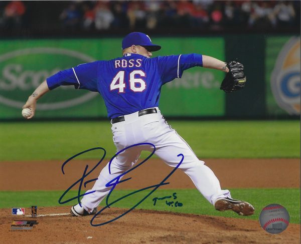 AUTOGRAPHED ROBBIE ROSS 8X10 Texas Rangers Photo