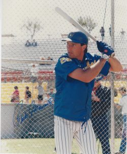 AUTOGRAPHED RICK MANNING 8X10 Milwaukee Brewers Photo