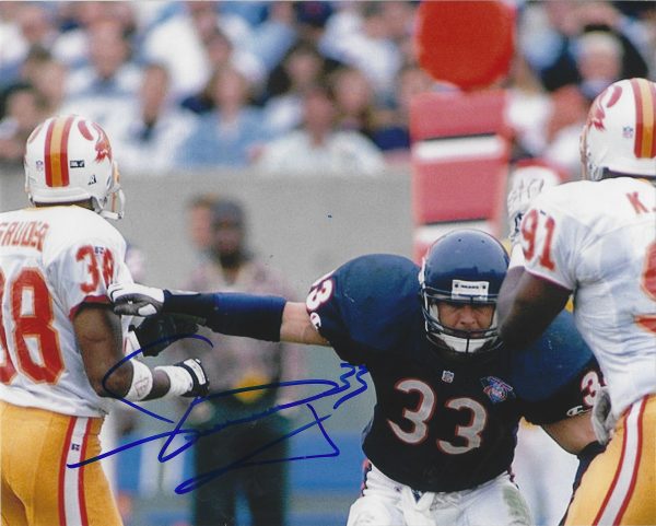 Autographed Merril Hoge 8x10 Chicago Bears Photo