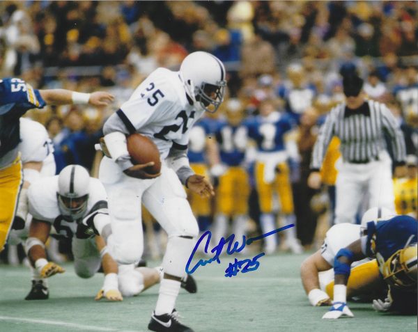 Autographed CURT WARNER 8x10 Penn State Photo