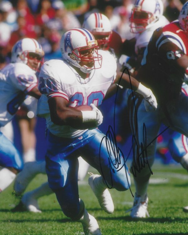 Autographed ALLEN PINKETT 8x10 Houston Oilers Photo
