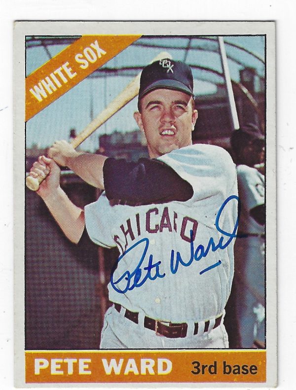 Autographed PETE WARD Chicago White Sox 1966 Topps Card