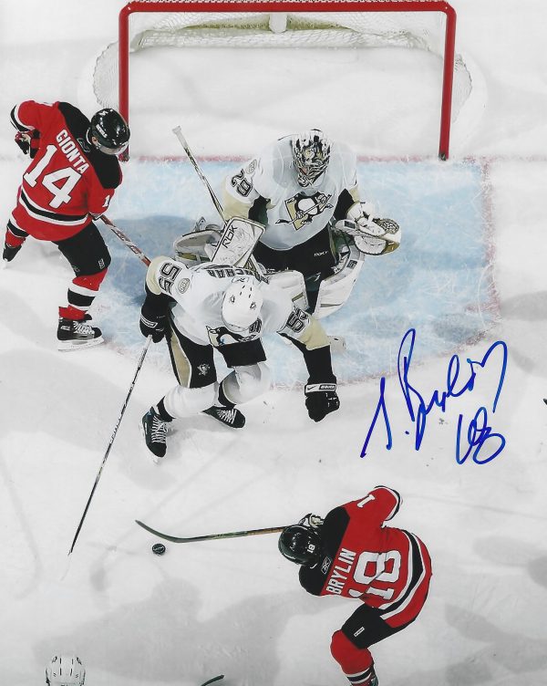 Autographed SERGEI BRYLIN 8x10 New Jersey Devils Photo